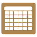 Calendar Icon Tan